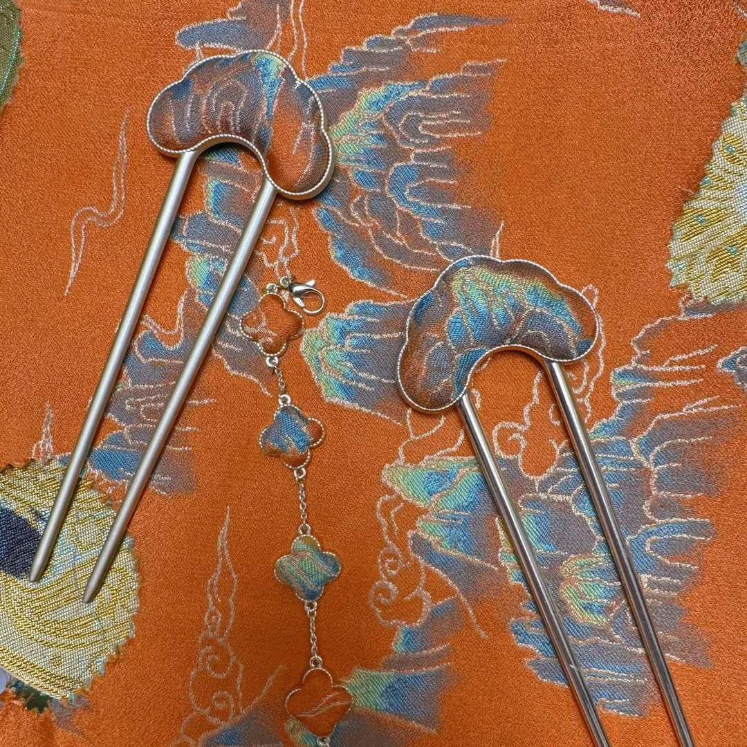 宋锦饰品手作可爱风时尚风国风发夹头饰发卡发饰