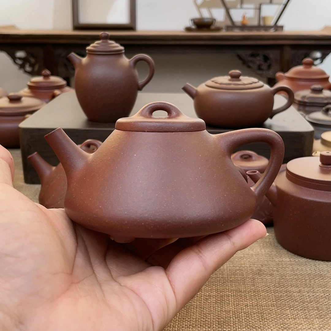 茶壶紫砂子冶 200cc 原矿底板料紫泥