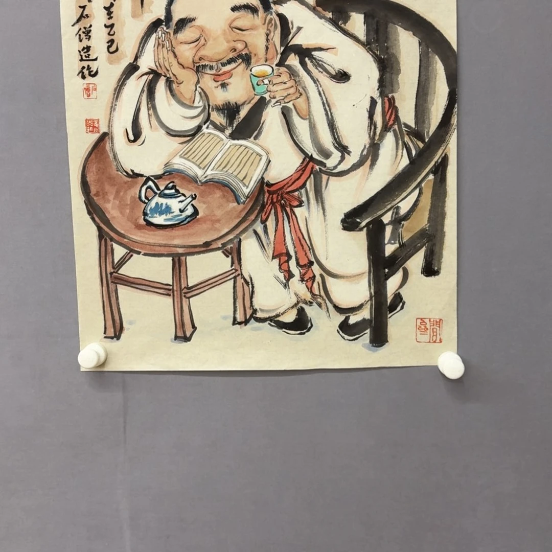 国画艺术家真人手绘