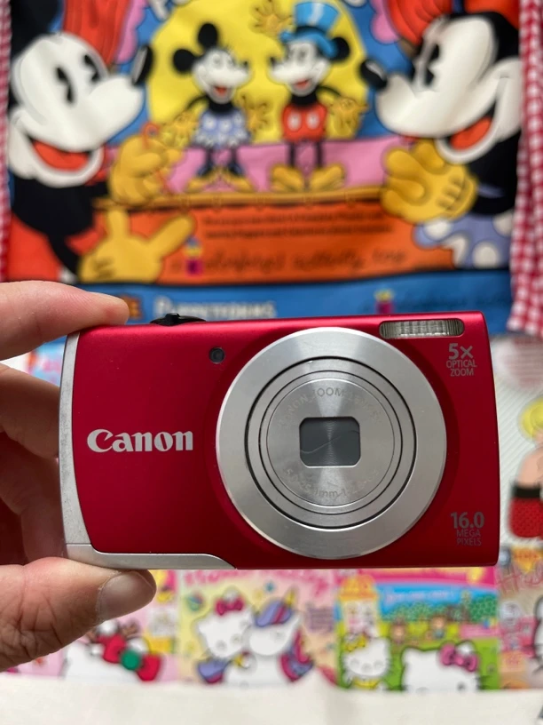 95新 Canon/佳能 A2500红色1600w像素5倍光变出片清晰冷白皮