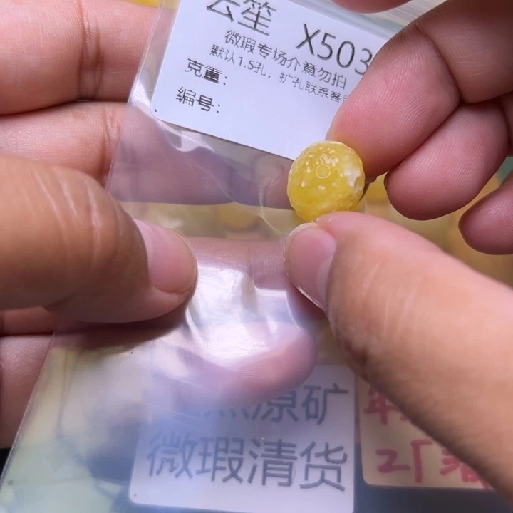 琥珀未镶嵌珠宝奇石