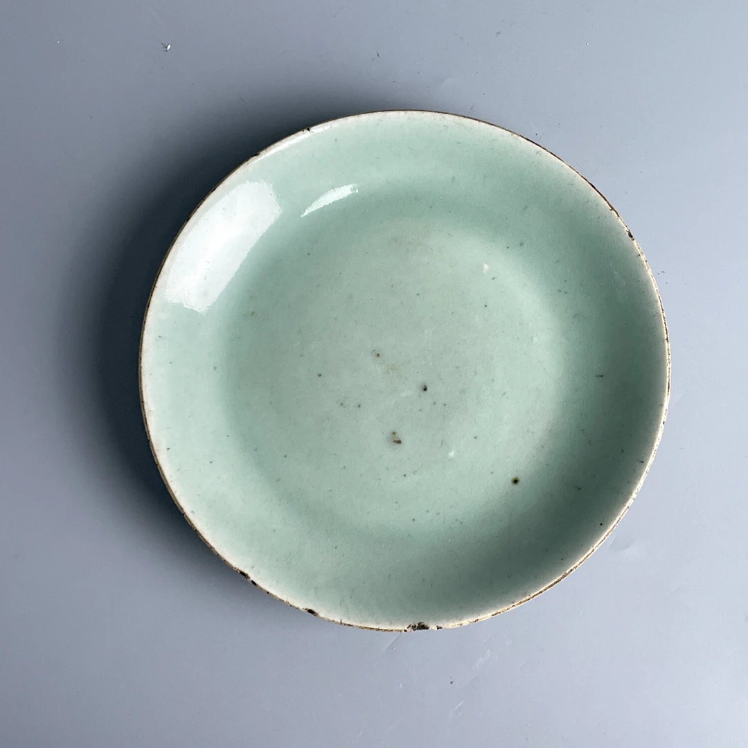 清道光豆青釉深腹盘-M25DJ00A086-01