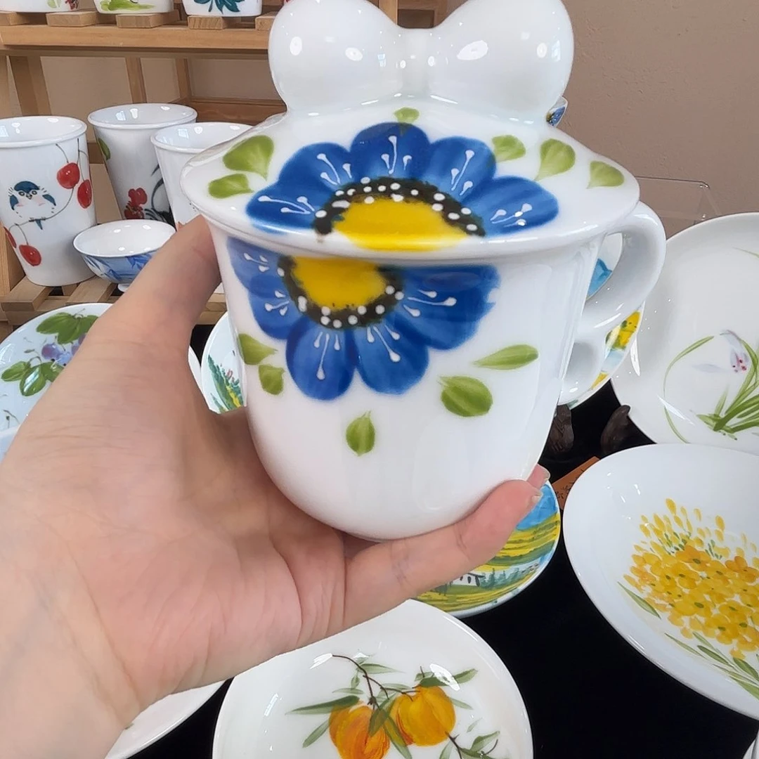 摆件晴****里景德镇陶瓷手绘餐具