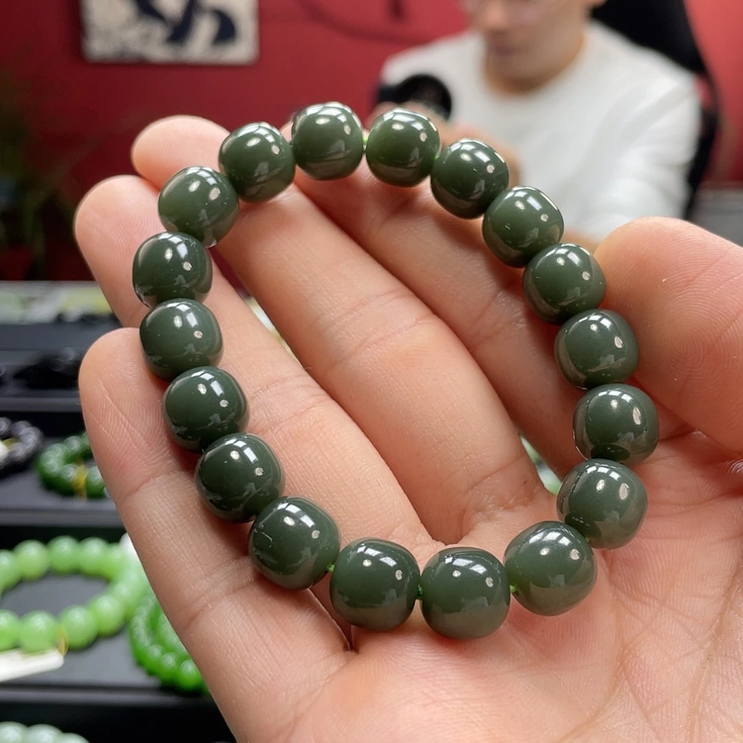 和田玉未镶嵌手链