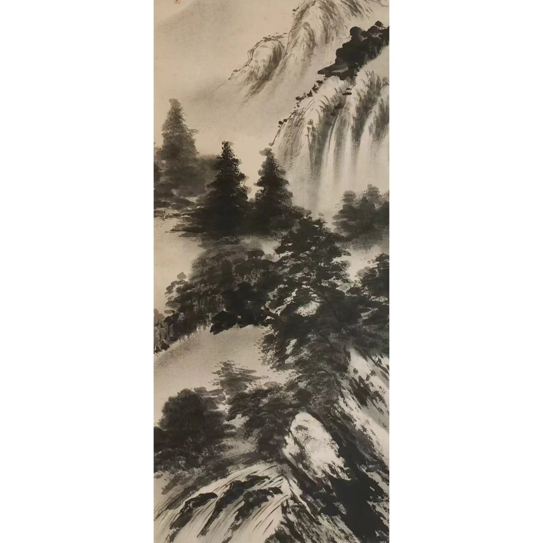 【辽拍】V250709-2-894 《山水》（3.5平尺) 纸本镜片 ws101