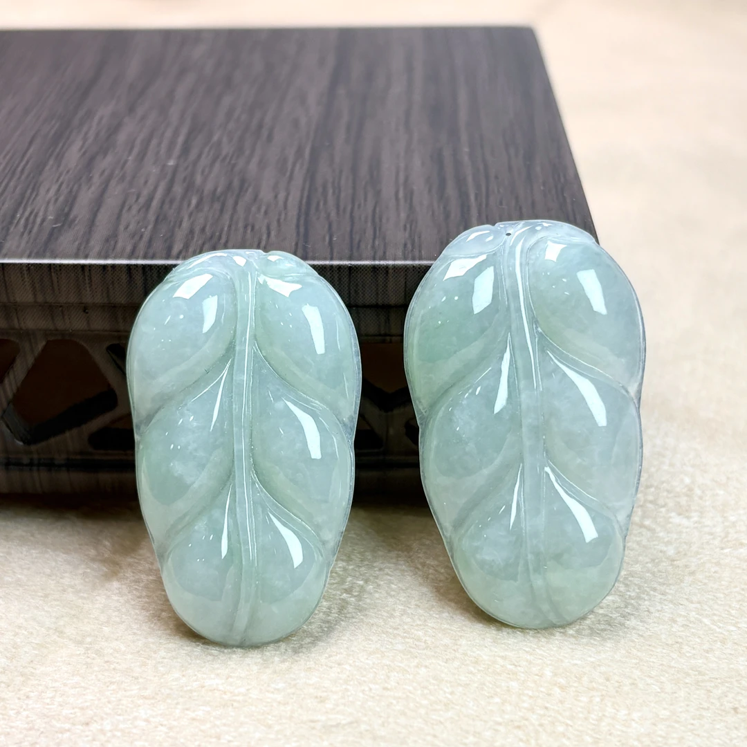 【星浩好物】翡翠叶子吊坠 QT19H189【多样性发一件】约21*37配绳