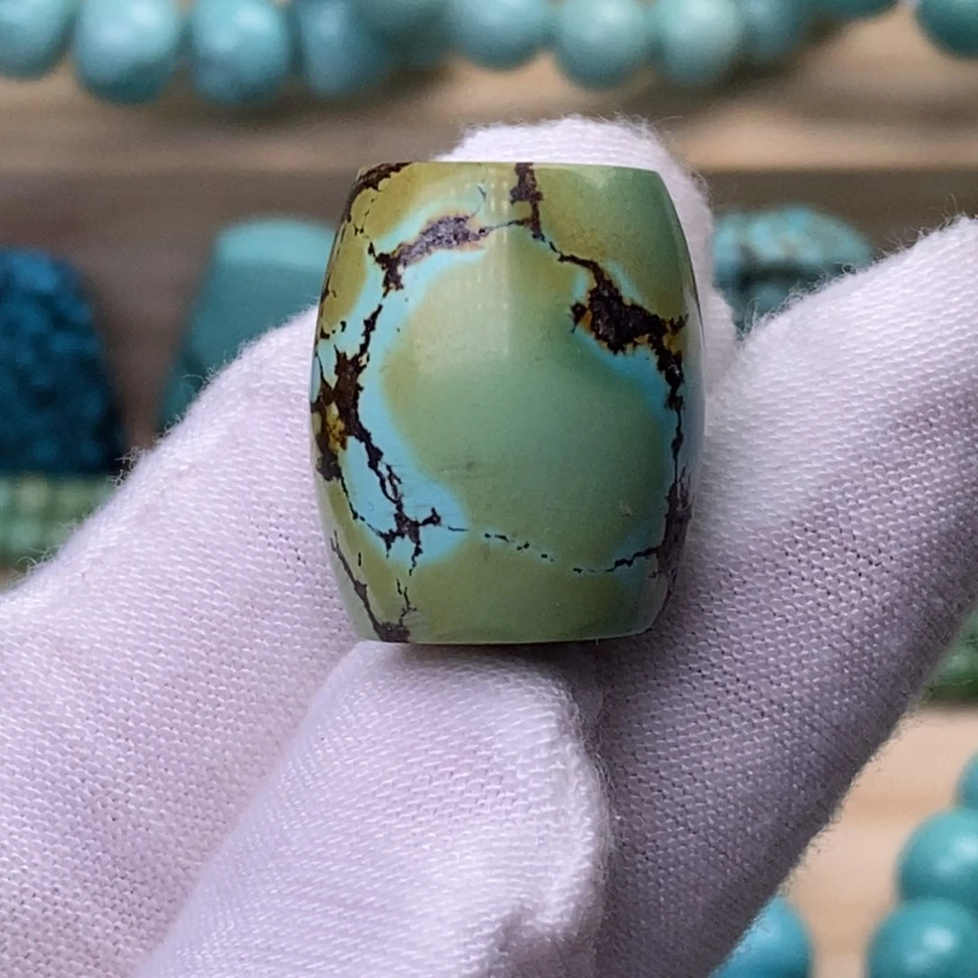 未镶嵌绿松石珠宝奇石17.6mm