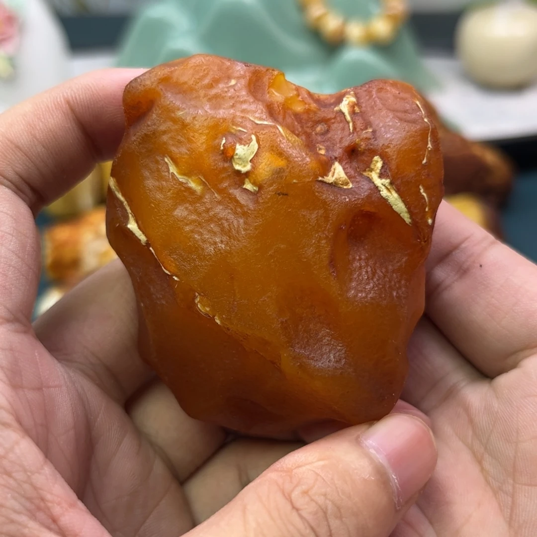 定制琥珀未镶嵌蜜蜡原石不退不换