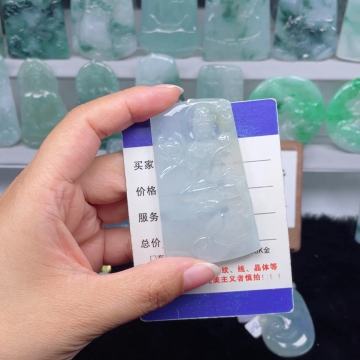 颈饰未镶嵌翡翠普贤菩萨
