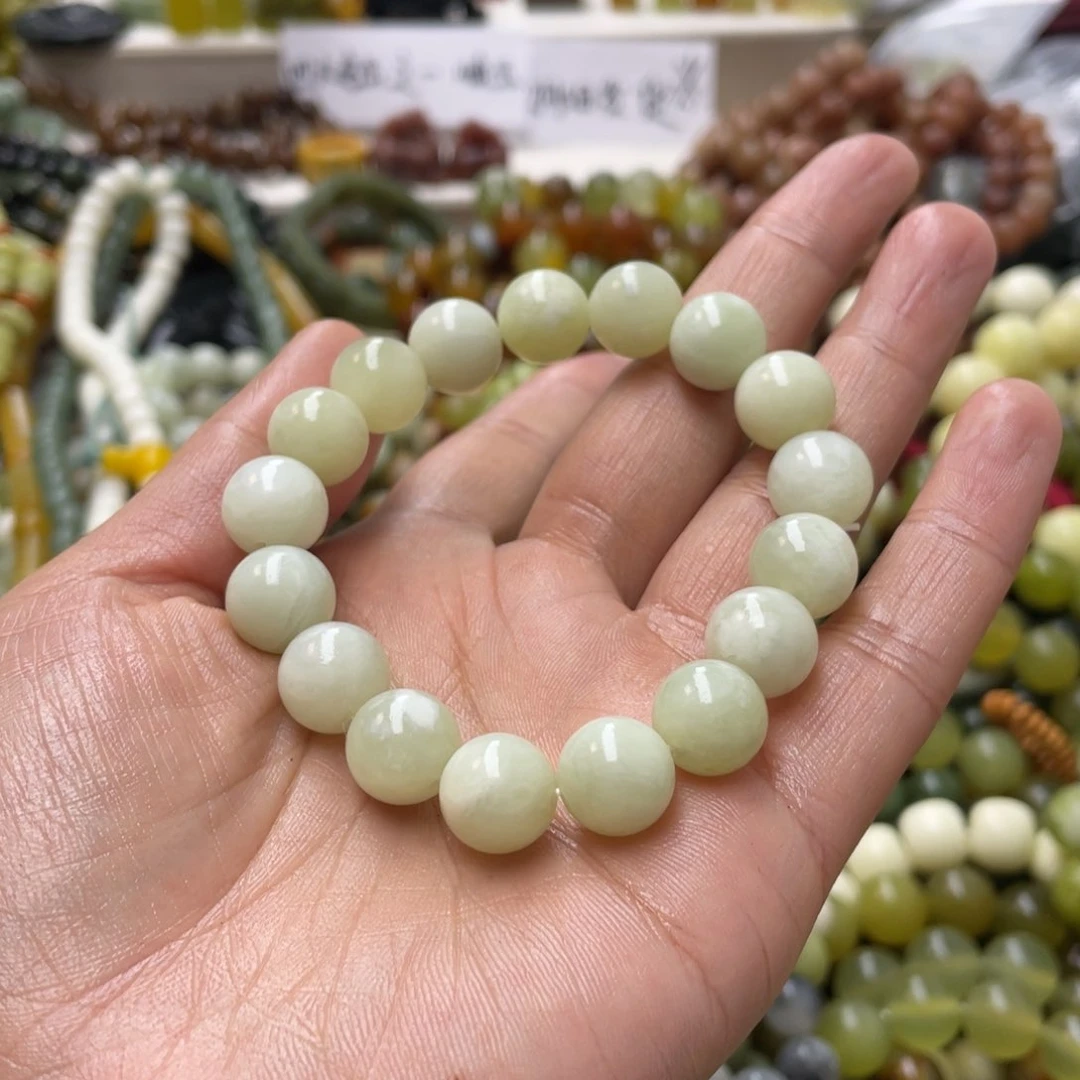 蛇纹石玉手链未镶嵌