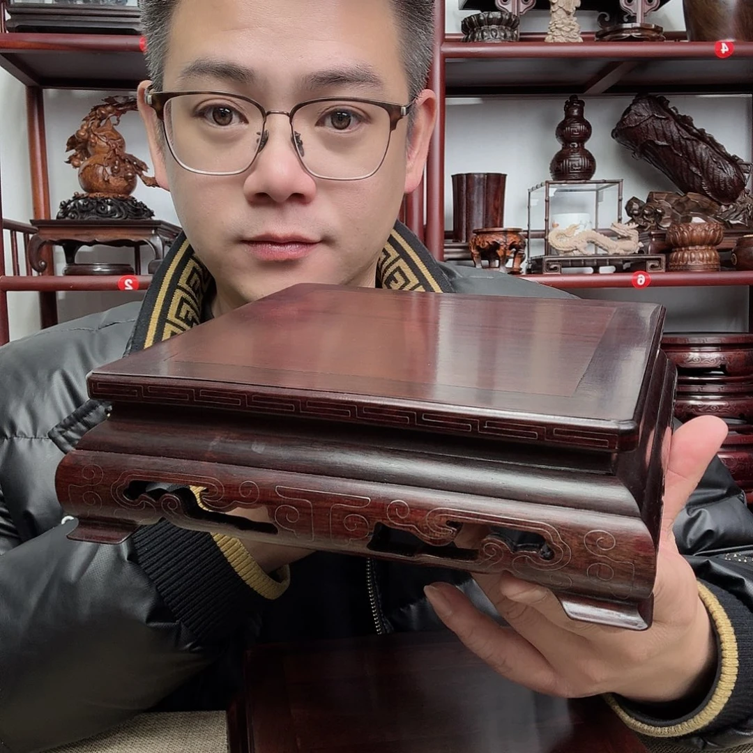红酸枝工艺品底座
