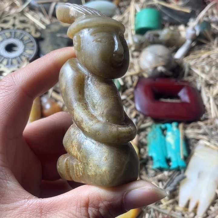 和田玉未镶嵌吊坠(不含链)