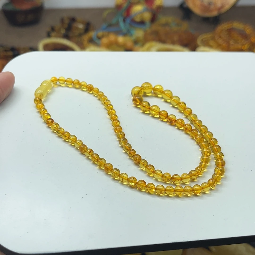 琥珀未镶嵌手链琥珀项链