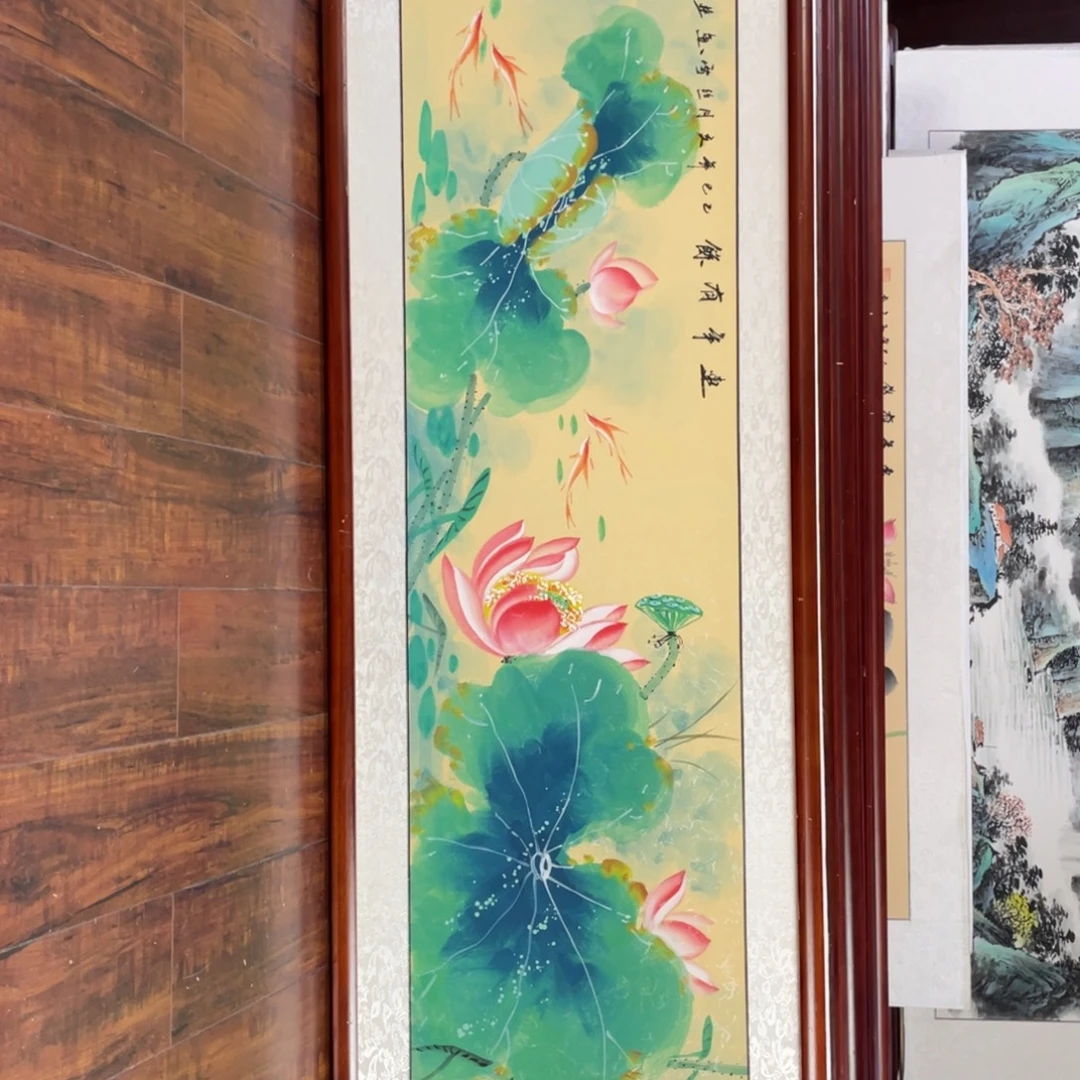 国画带框尺寸48*163厘米