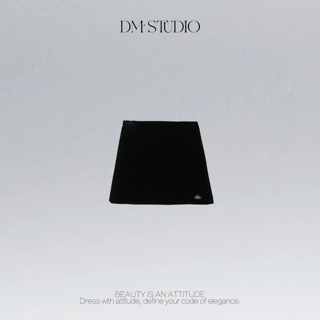 DEDM•STUDIO/气质百搭小众精致感时尚显瘦A字短裙2508BSQ/QQ07573