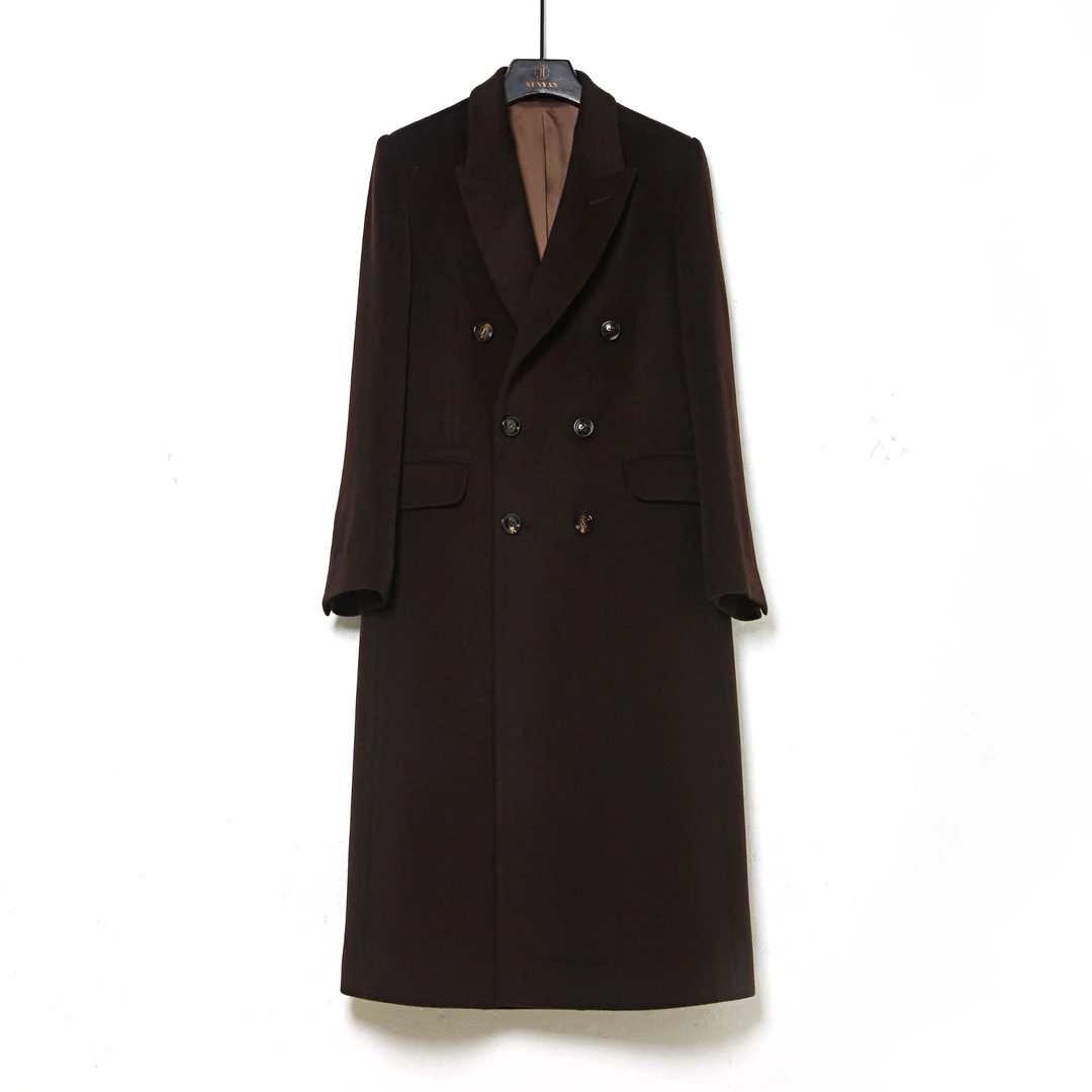 毛呢外套秋冬女翻领收腰驼绒大衣呢大衣外套翻领