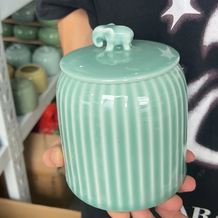 龙泉云间青瓷小米茶器