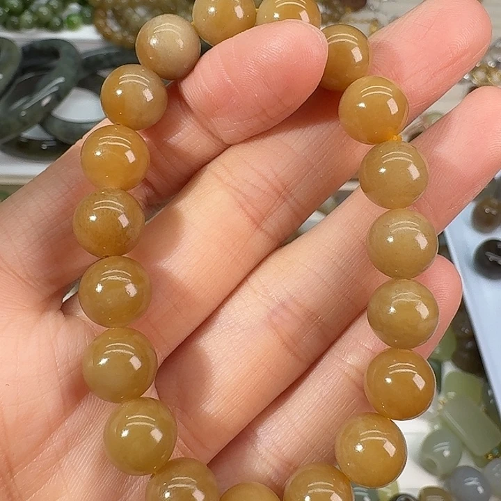 和田玉（糖玉）未镶嵌颈饰10mm