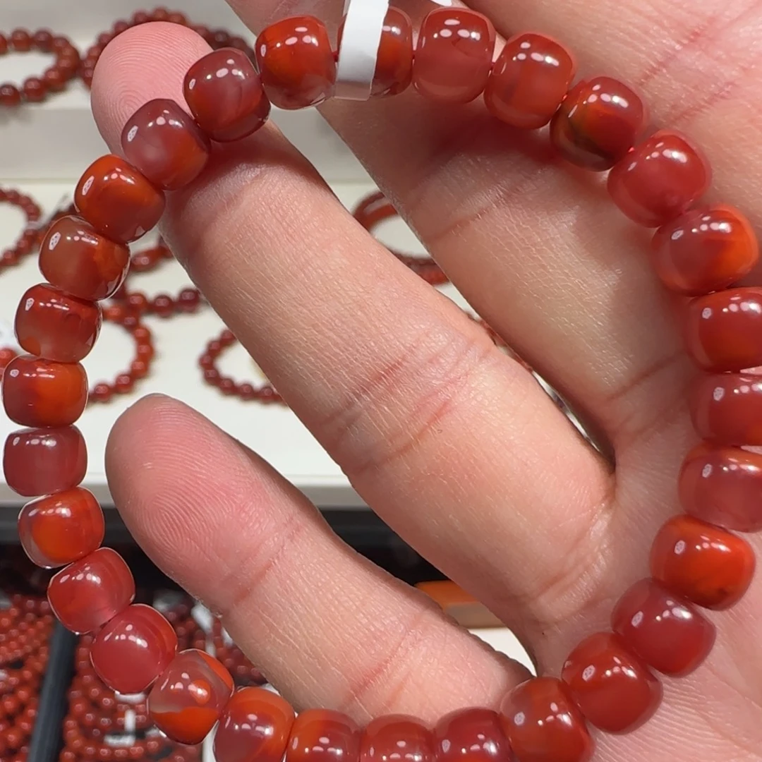 南红玛瑙未镶嵌手链