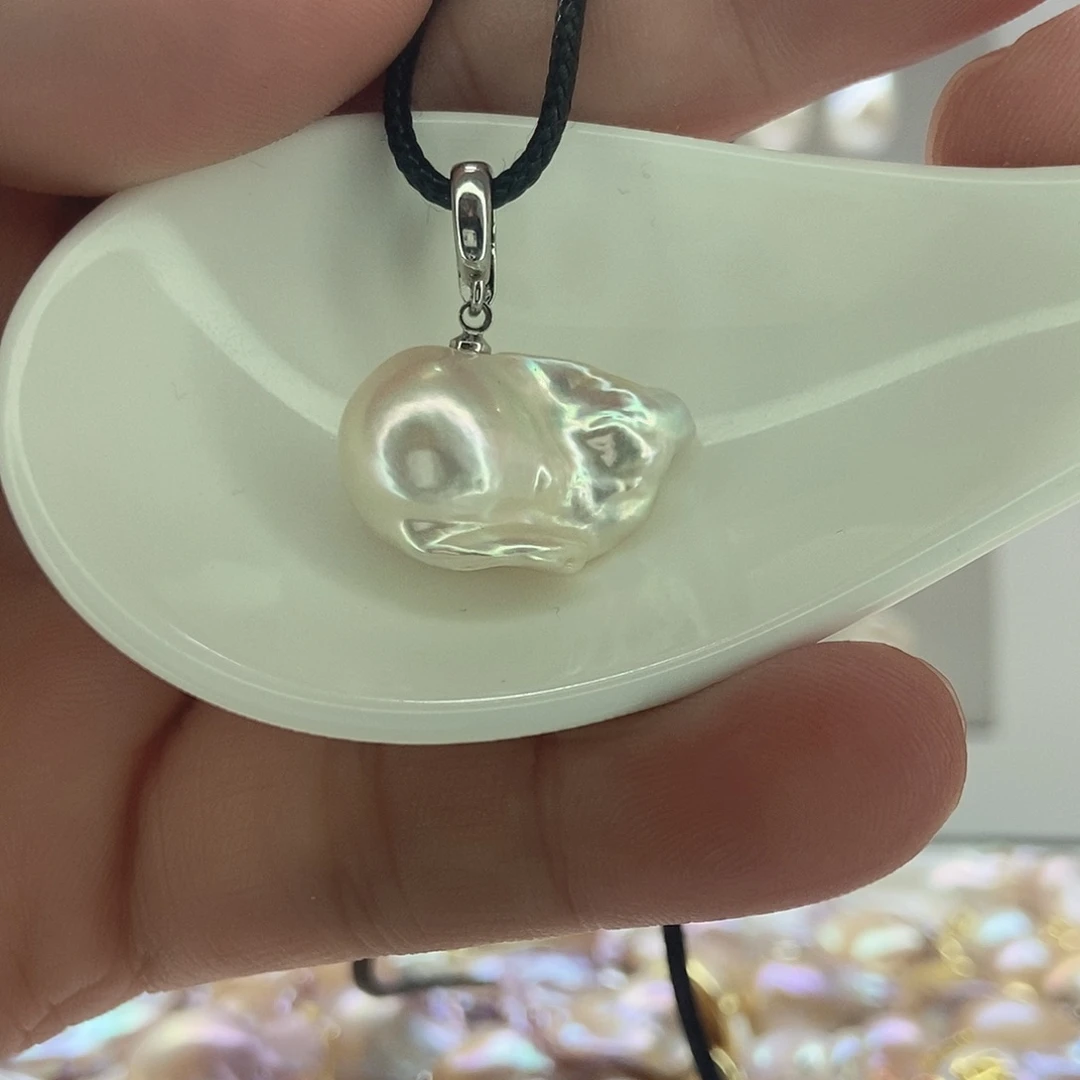 颈饰淡水珍珠银S925镶嵌92