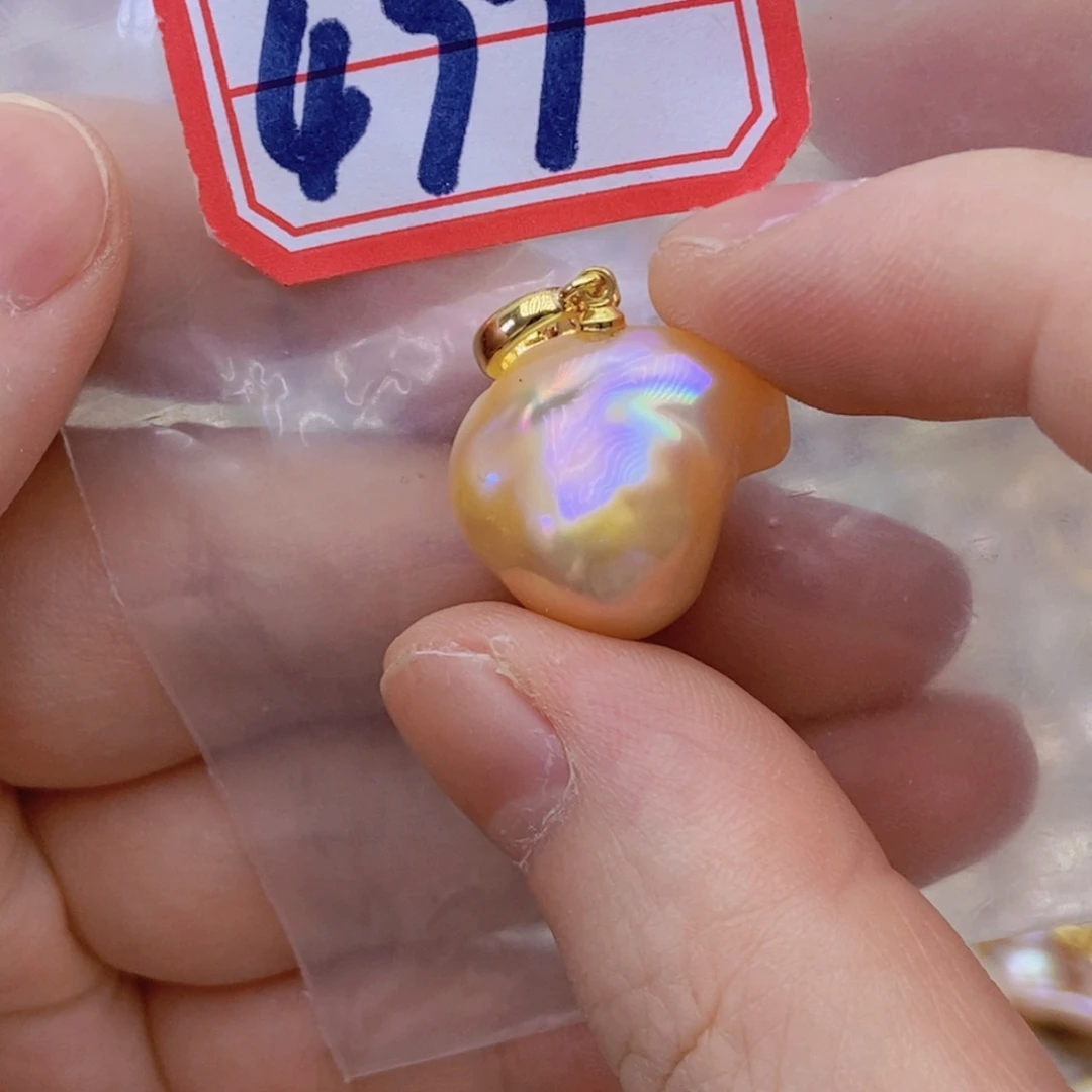 淡水珍珠银S925镶嵌颈饰