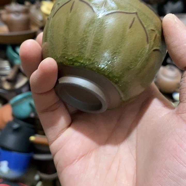 瓷片荷花开在眼前！然后把它
