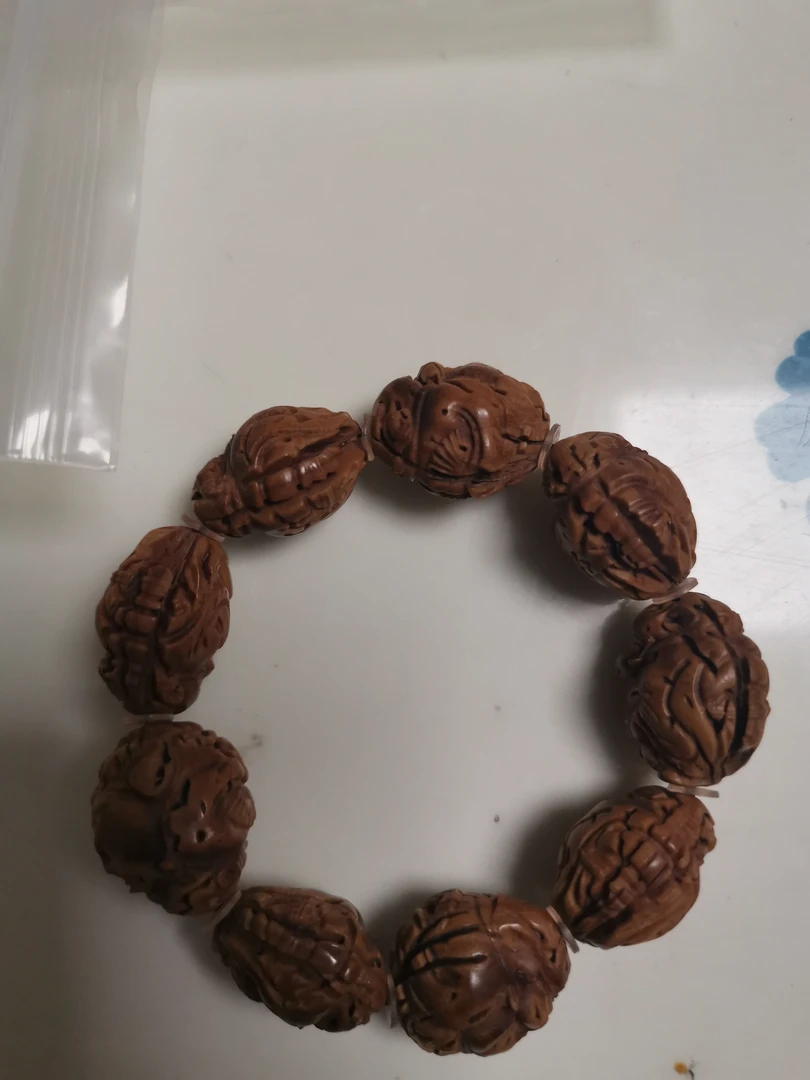 桃核文玩单圈手串