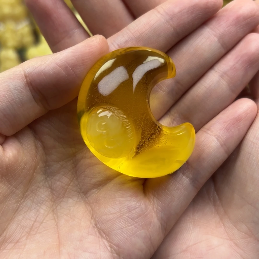 未镶嵌琥珀裸石琥珀吊坠打孔不退不换