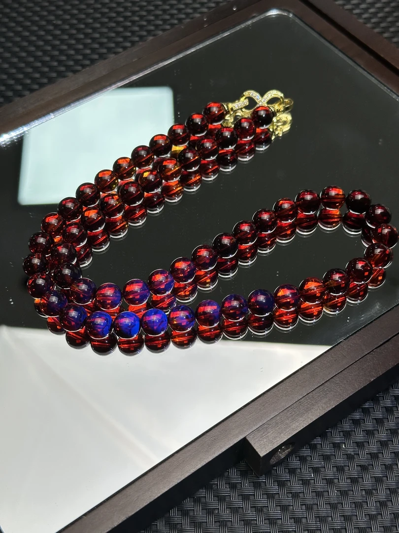 F113葯珀10M项链时尚百搭女款