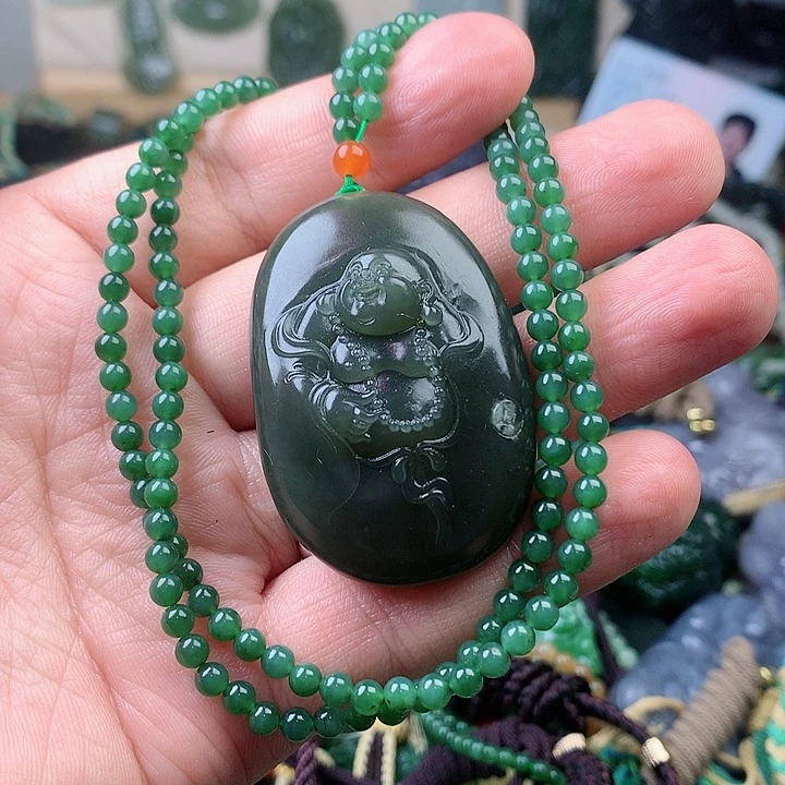 未镶嵌和田玉挂件晨*