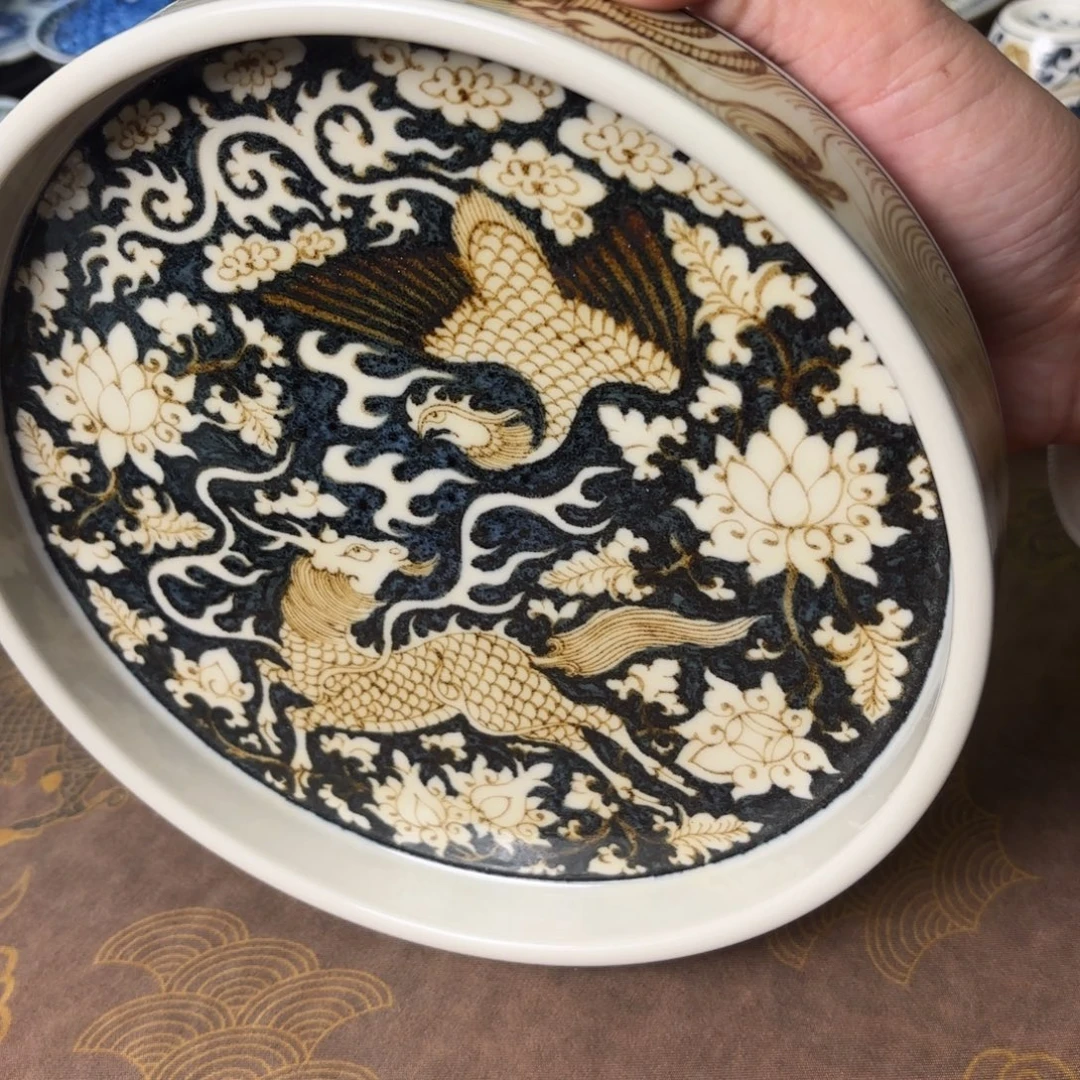 摆件陶景德镇手绘茶器