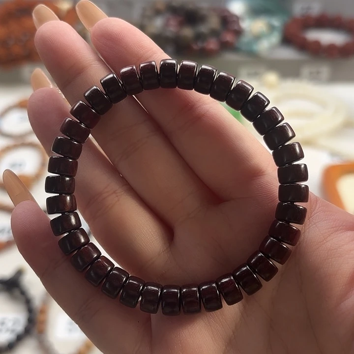 菩提根/象牙果吊坠酒红