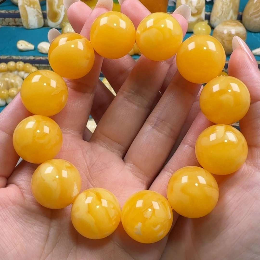 琥珀未镶嵌手链同料