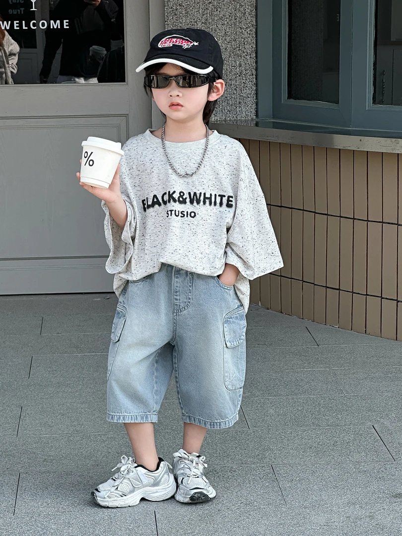 2025夏季新款纯棉宽松薄款男外穿五分裤夏季裤子百搭短裤 A8036