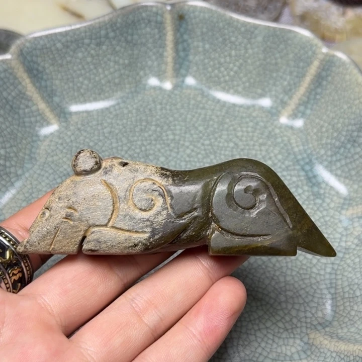 和田玉未镶嵌挂件138