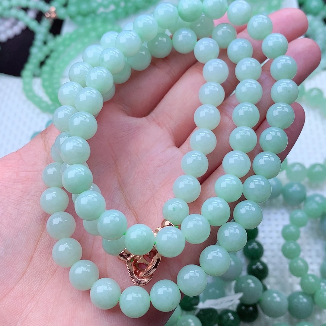 翡翠未镶嵌毛衣链