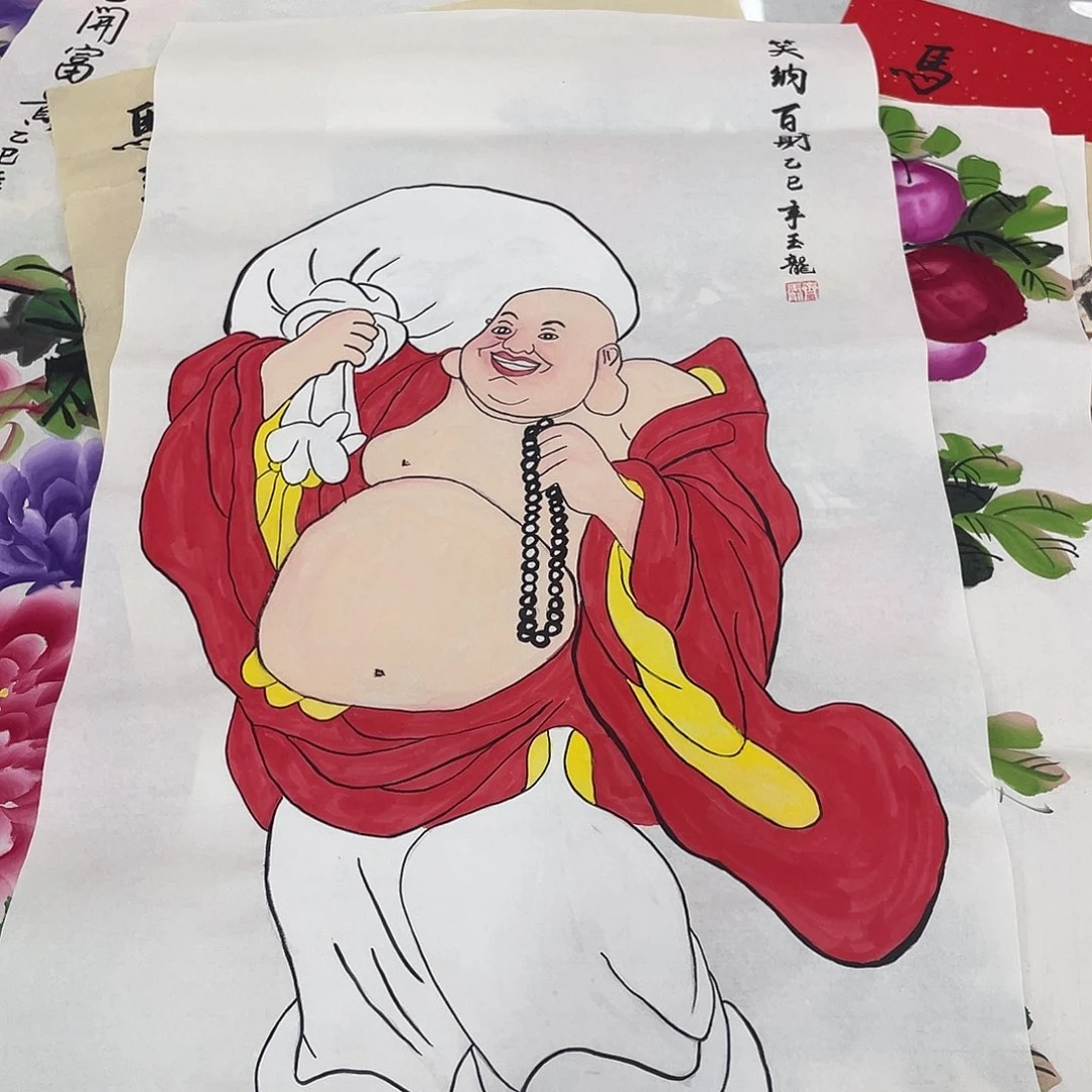 国画国画作品原稿三尺人物