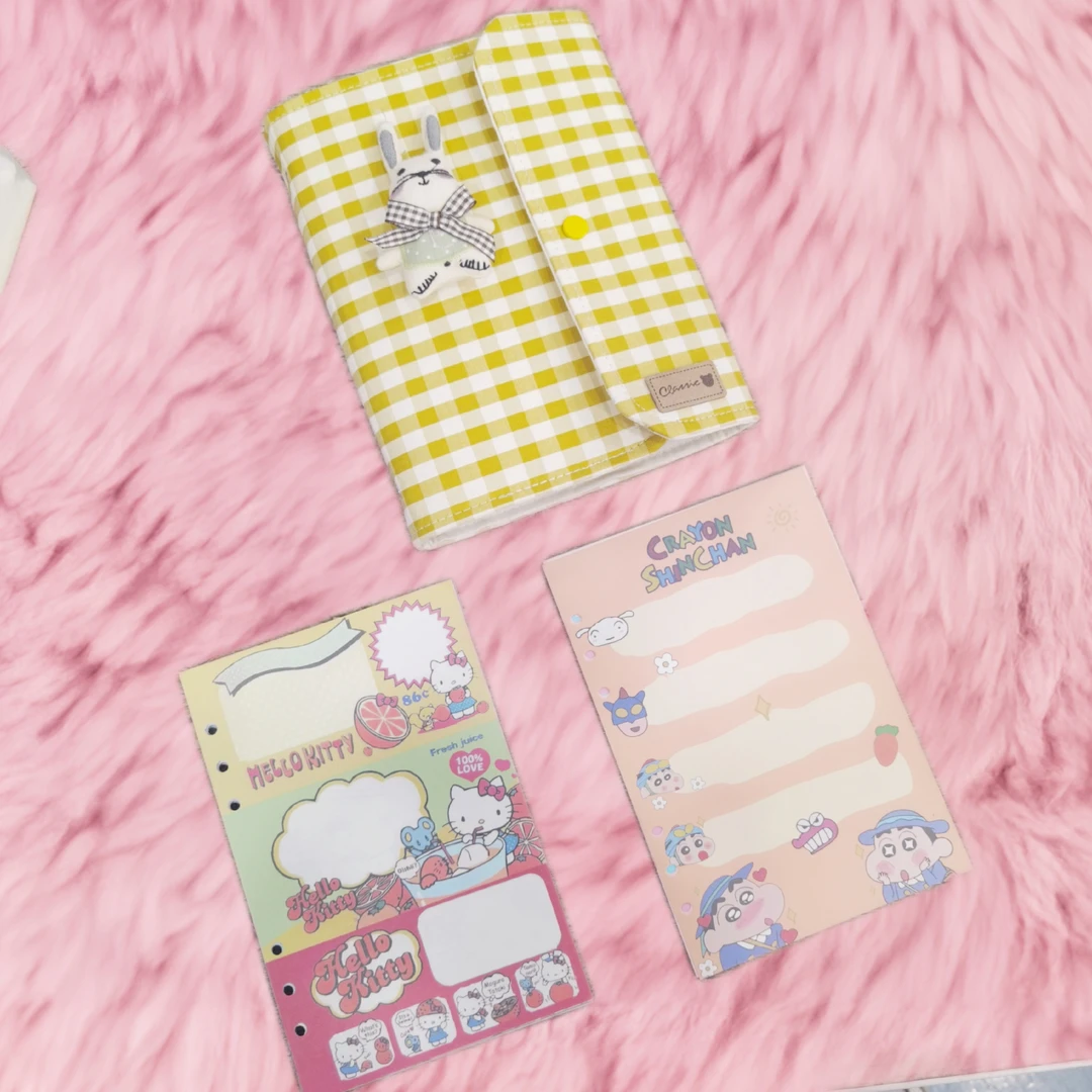 3182【大白兔子手账本1皮2芯】可爱学生笔记本少女心手账本