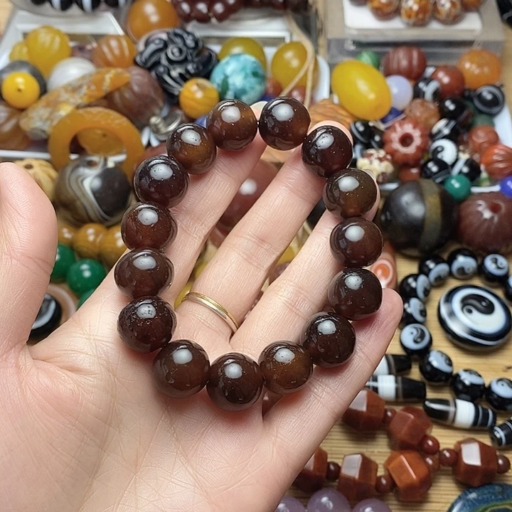 宝***爷玛瑙/玉髓合金珠宝半成品