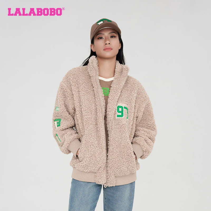 金源LALABOBO冬季潮流美式复古简约休闲短外套LBCC-WSDR12