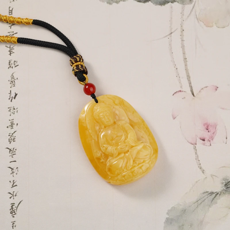 POTALA PALACE/布达拉宫蜜蜡尊者雕件吊坠心动珠宝