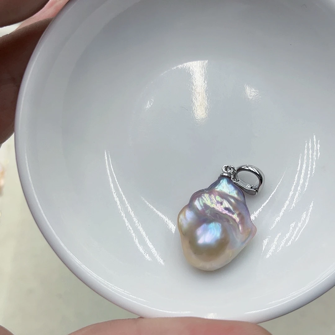 淡水珍珠吊坠(不含链)未镶嵌琳**吾04
