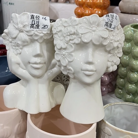 多肉绿植陶瓷花盆9.9包邮，有孔