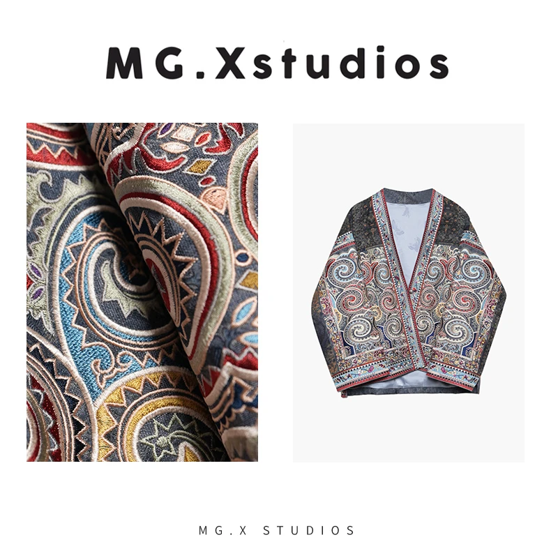【松间月】MGX民族风织锦纹样开衫重工刺绣宽松外套M54E5882W2JS
