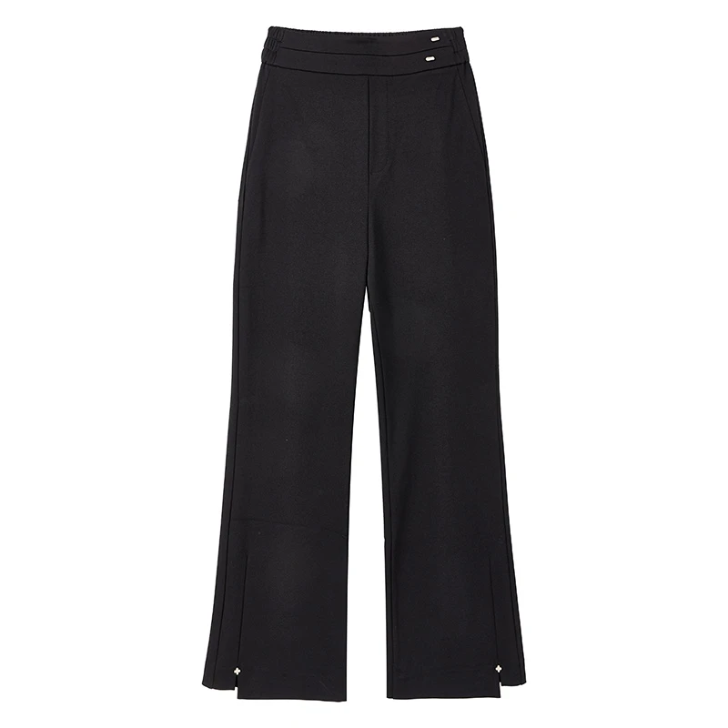 【籽言专属】时尚通勤百搭微喇裤N2161