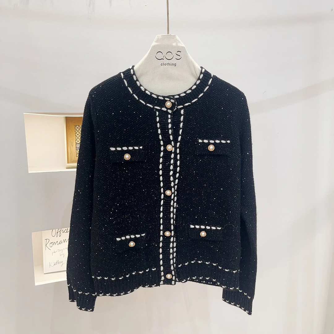 【QOS】精致手工缝线经典小香风外套TZ2501