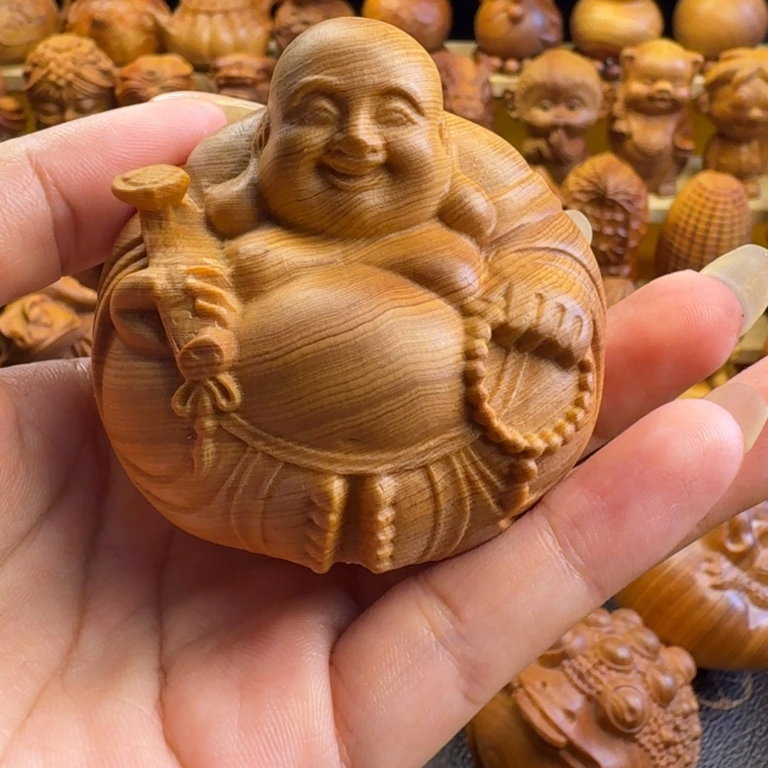 金***叶柏木（崖柏）崖柏弥勒，一物一拍