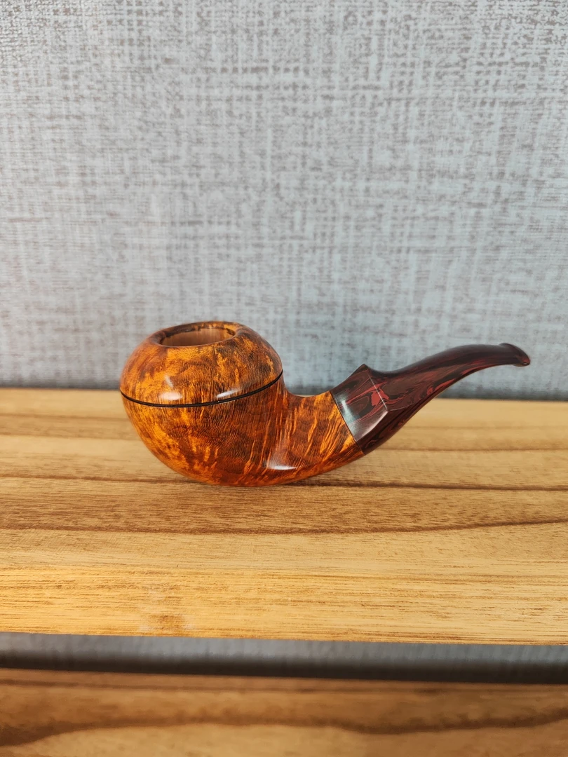 小弯牛头光面烟斗