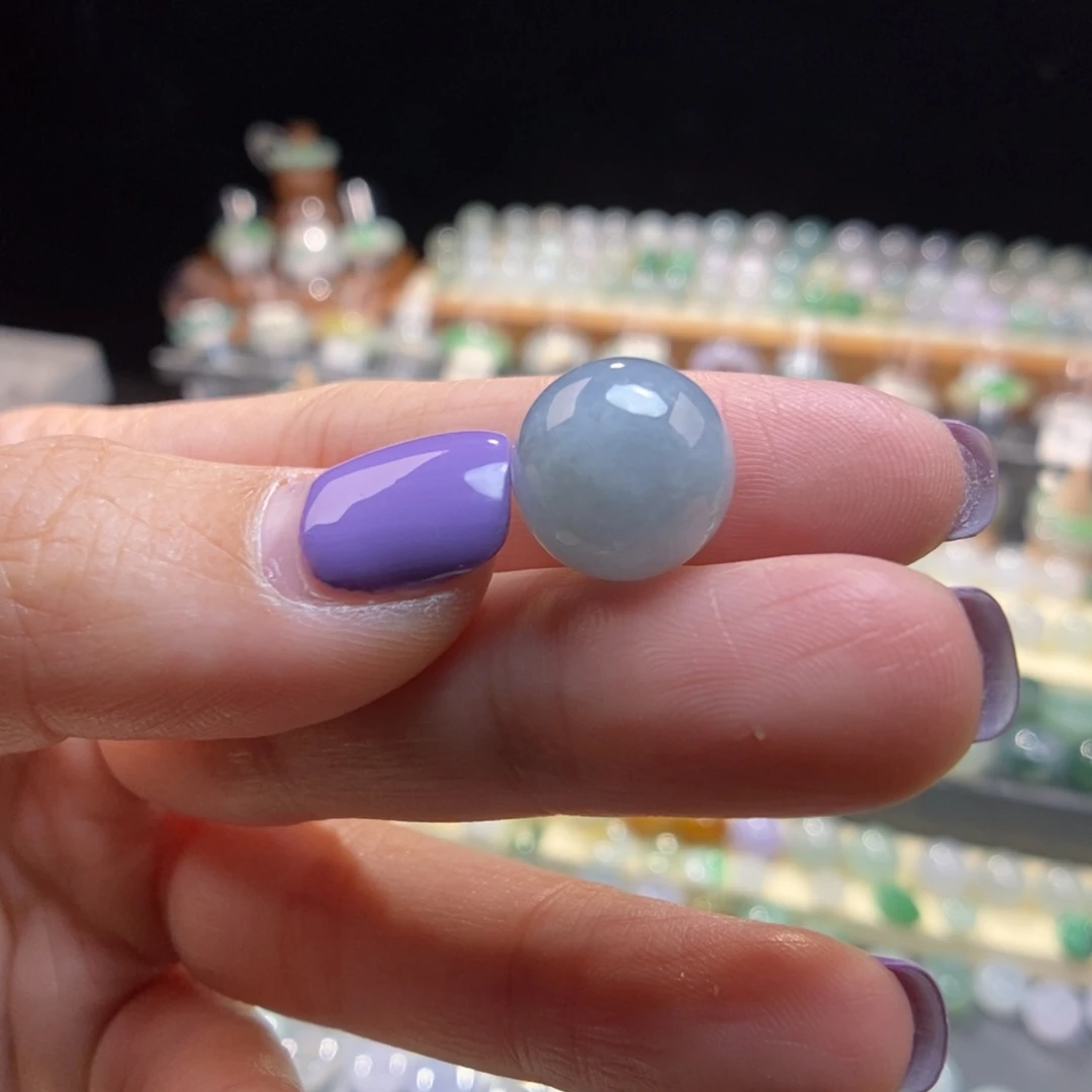 翡翠未镶嵌颈饰13蓝紫