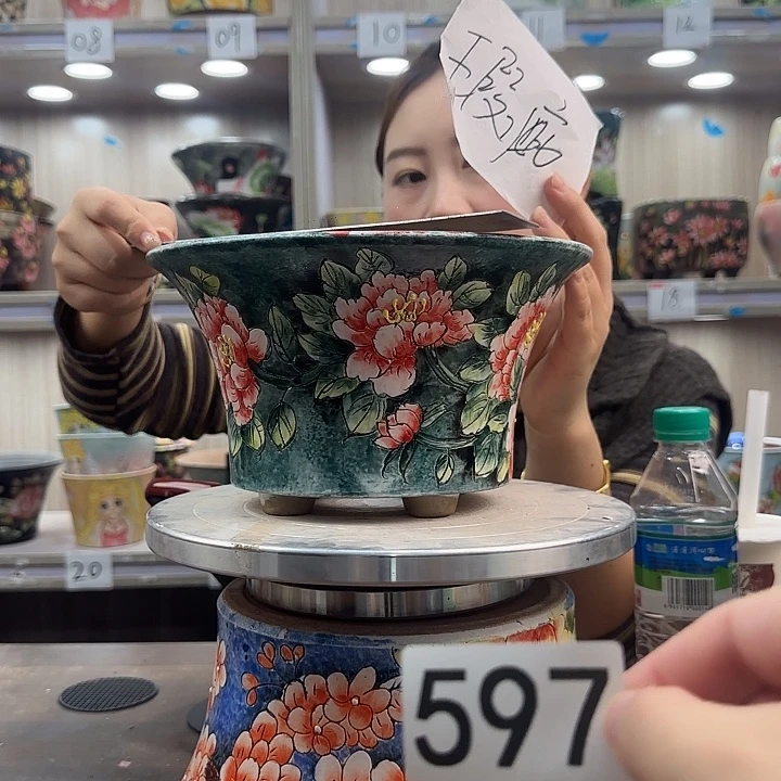 紫砂花盆瑕疵瑕疵597